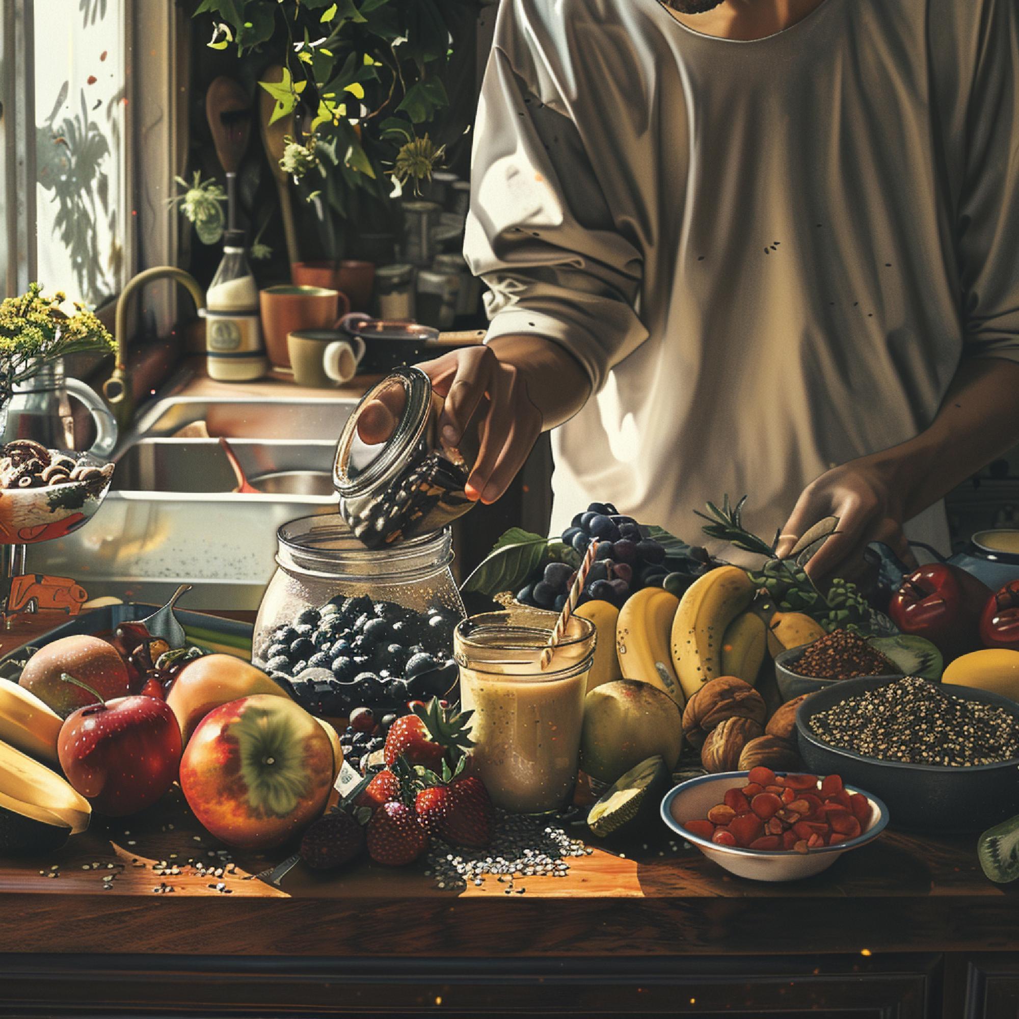 Piatto locale e ingredienti sul piano di lavoro